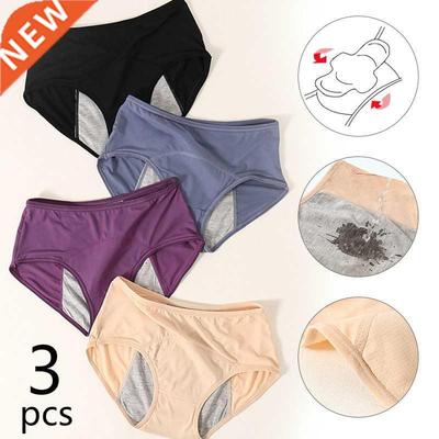 3pcs Leak Proof Menstrual Panties Physiological Pants Women