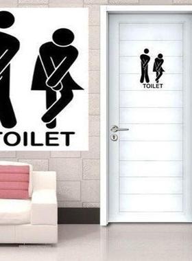1PCS Toilet Door Stick Man/Women Wall Stickers Vinyl Decals