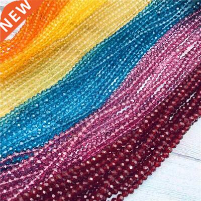 40 colors available 1strand 2X3mm/3X4mm/4X6mm crystal rondel