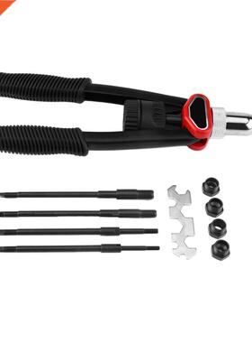 33cm Hand Riveter Rivet Nut Gun Riveting Tools with Nosepiec