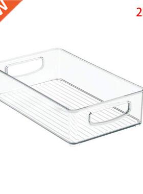 2 Pieces Refrigerator Storage Box Clear Kitchen Cabinet Draw
