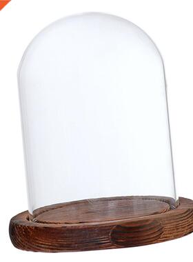 *Clear Glass Cover Landscape Vase Terrarium Container Flower