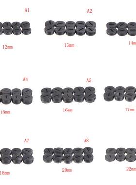 Dia. 12/13/14/15/16/17/18/20/32MM 10pcs Black Plastic Screw