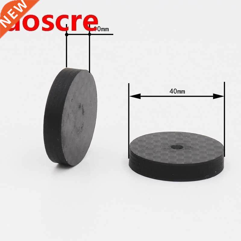 4pcs 40x10mm Black Carbon Fiber Speaker Isolation Spike Base