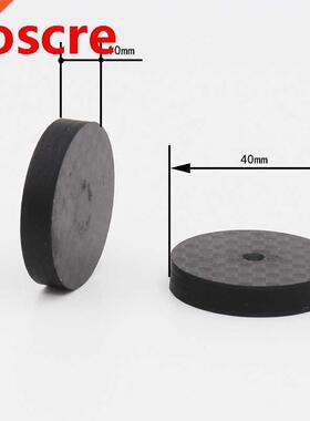 4pcs 40x10mm Black Carbon Fiber Speaker Isolation Spike Base
