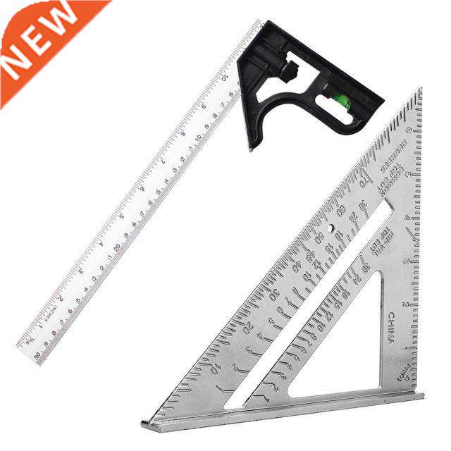 7 inch metric triangle angle ruler aluminum alloy triangular