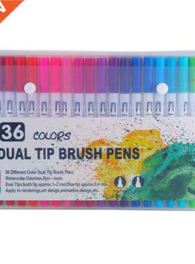 6 Cors Marker Liner Drawing Watercor Marker Pens Twin H