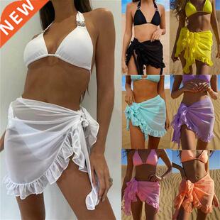 Cover Ups Color Swimsuit Bea Solid Bikini Summer Women Skirt