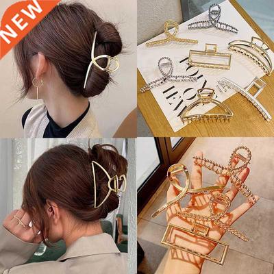 Woman Metal Hair Claws Chic Barrettes Hairclips Hairpins Lad