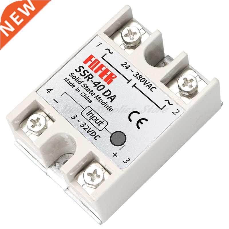 1pcs SSR-40DA 10DA 25DA 40DA 50DA 60DA 70DA 80DA 100DA Solid
