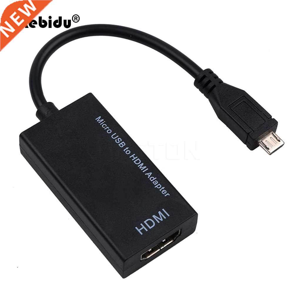 kebidu 1080P HD HDTV Adapters Micro USB To HDMI Male to Fem