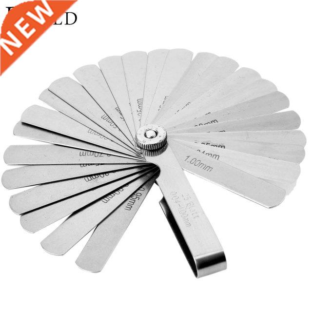 25 Blades Feeler Gauge Metric Imperial Measure Hand Tool 0.0