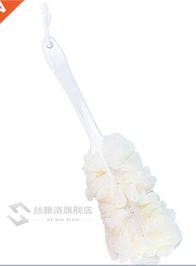 43cm Long Handle Natural Loofah Bath Back Brush Scrub Sponge