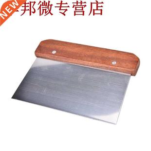 Manche bois hachoir patisserie inox cuisson pate spatule pat