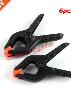 New 6 PCS Hard Plastic Micro Spring Clamps Set DIY Tools Gri