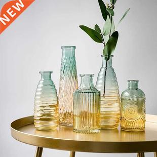 art glass plant retro flo desk embossed indoor European vase