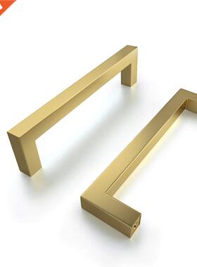 nord Gold Sque Cabinet Handles Brushed Brass Kitchen Hdw