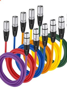 Neewer 6 Pack 6.5ft/2M XLR Male To XLR Female Color Microph