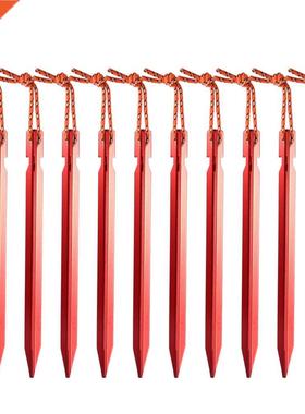10Pcs/lot 18cm Aluminum Canopy Tri-beam Tent Pegs Garden Sta