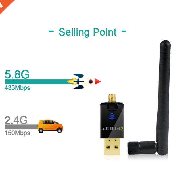 600Mbps 1200Mbps EP-DB1607 USB WF Adapter 11AC 600Mbps Wr