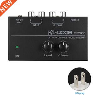 PP500 Phono Preamp Metal Portable Audio Turntable Volume Con