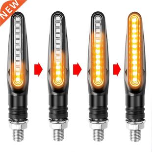 LED Turn Signals 2PCS Flowing Motorcycle Light Wat Universal