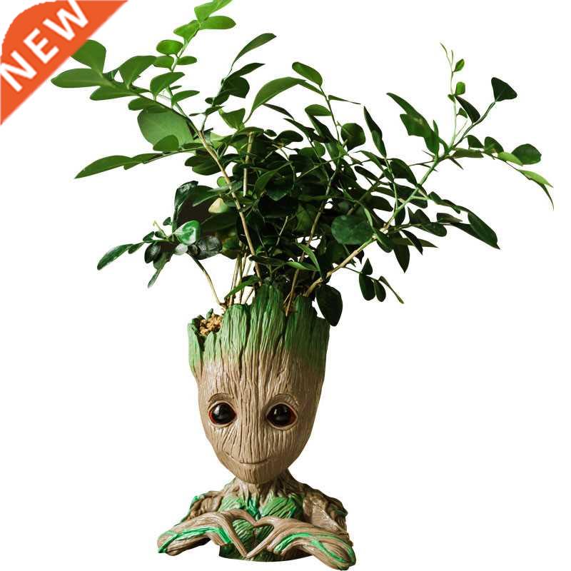 Groot Flowerpot Cute Model Toy Pen Pot Flower Pot Planter Fi