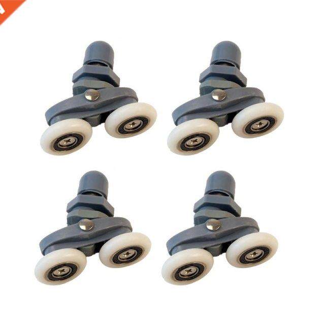 4Pcs/Set Grey Plastic Nylon Adjustable Double Swinging Pulle