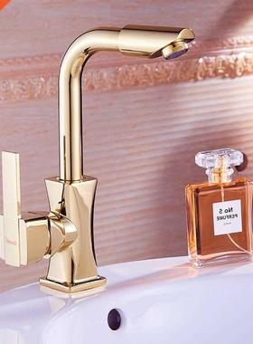 European yle Wash BasinFaucet Rose Gold Gold Faucet Singl