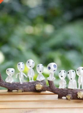 5/10pcs Ghibli Kodama e Spirit Princess Mononoke Mini Lumino