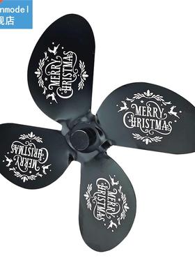 Warm Fireplace Fan Blade Living Room Christmas Powerless Alu