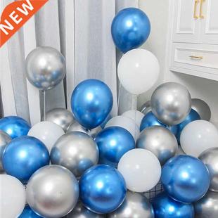 Wedding Metal Silver 20Pcs Gold 5Inch Balloons Chrome