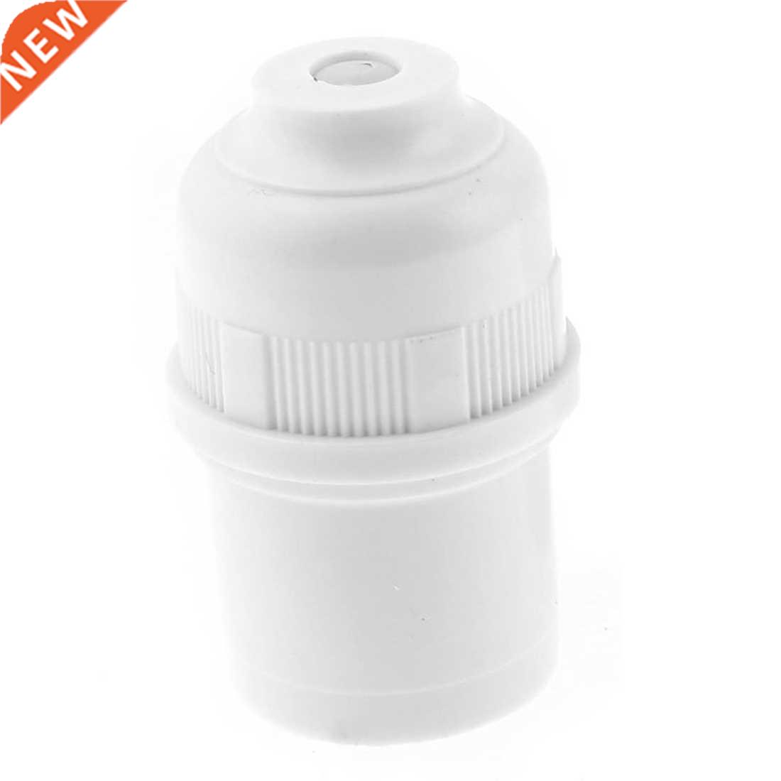 2 Pcs White Shell E27 Bulb Socket Adapter AC 250V 4A