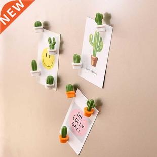 6pcs/Set 3D Cute Succulent Plant Rridge Message Board Remind