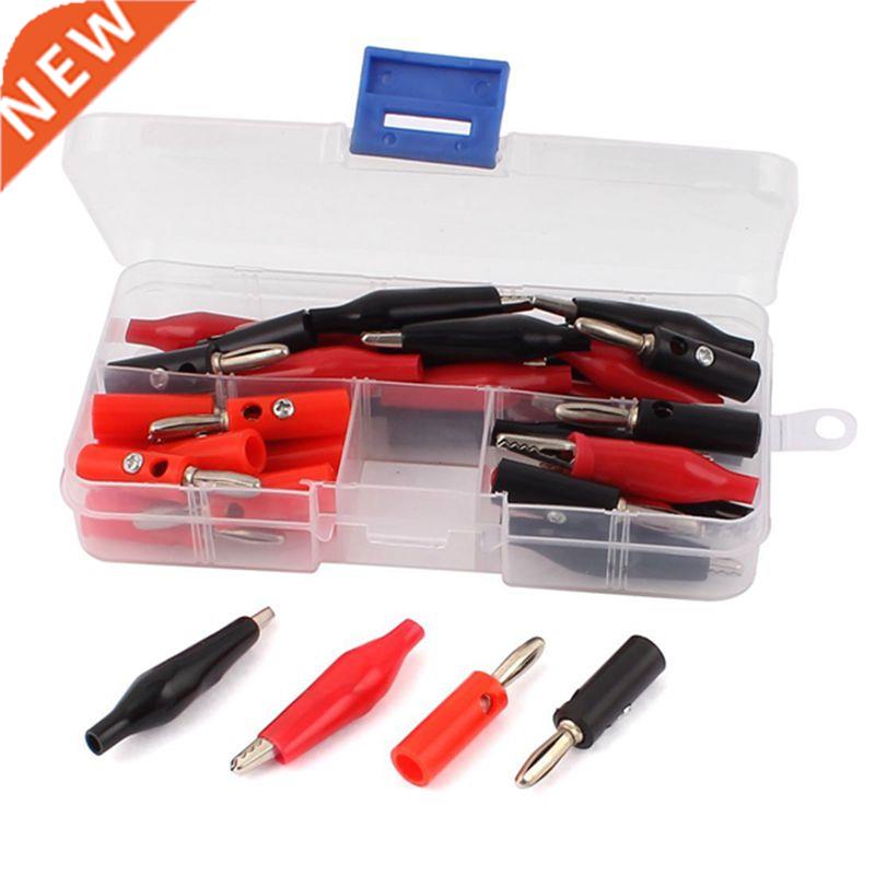 40pcs Red Black Crocodile Alligator Test Clips And Banana Pl