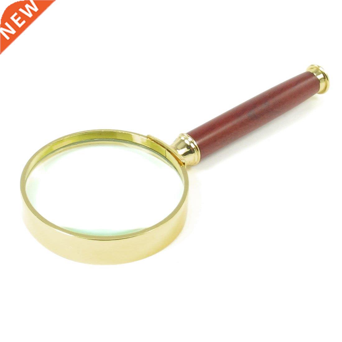 50mm Diameter X-5X Optical Lens Rosewood Handle Magnifying