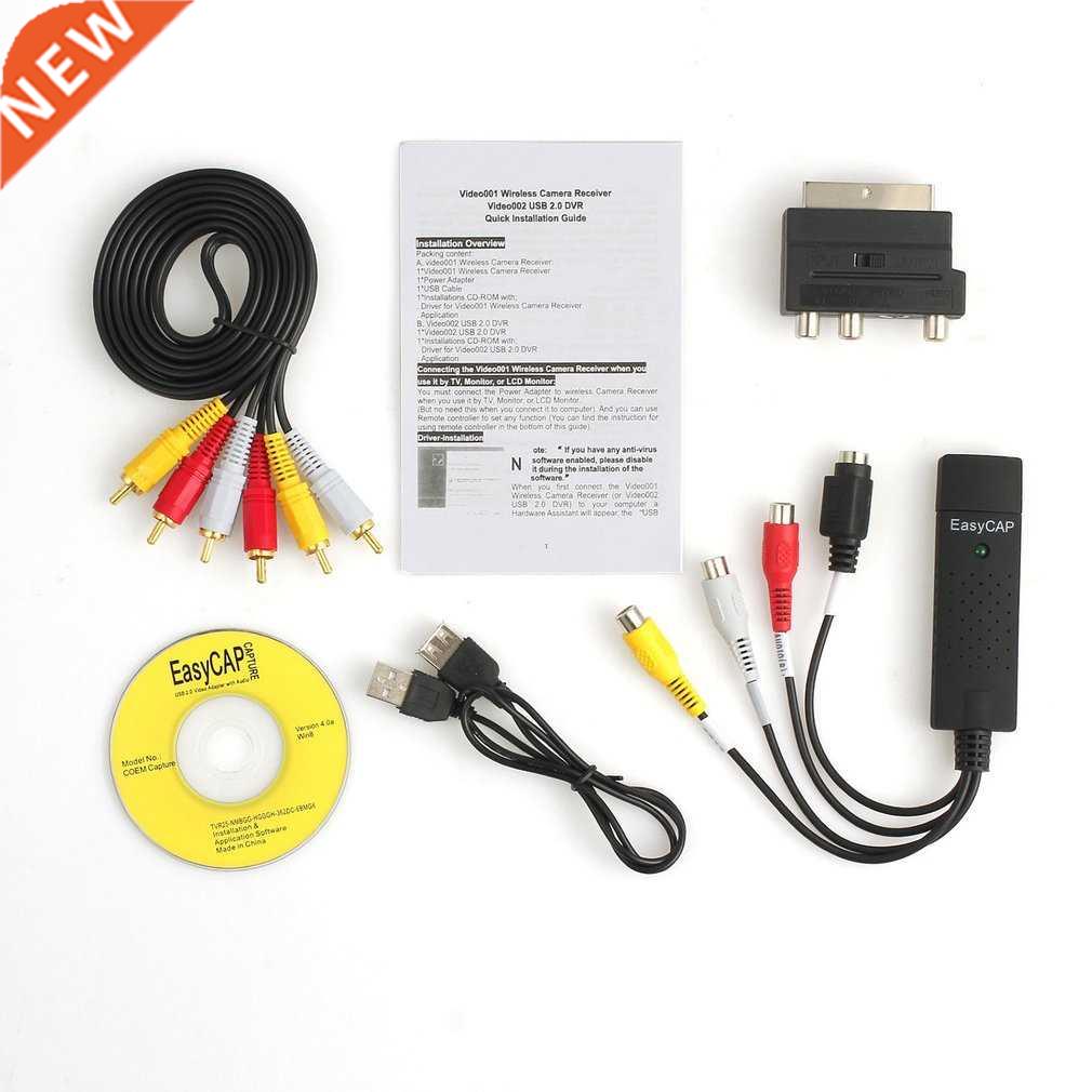 Portable Easy to cap USB2.0 Audio Video Capture Card Adapter