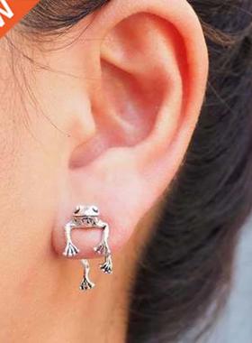 Frog Earrings Childlike Women Earrings Kawaii Frog Earring A