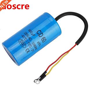 for with 250V Lead Capacitor Wire 60Hz CD60 600uF Run
