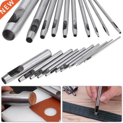 10pcs DIY Hnde Belt Punching Lether Hole Punch Hollow D