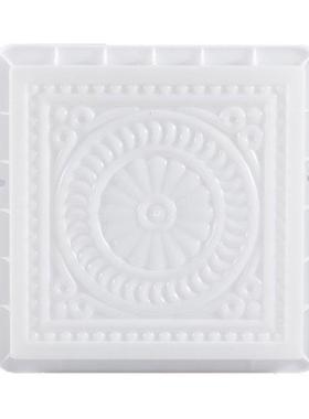Vintage Floral Square DIY Paving Mold Garden Concrete Mould