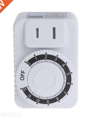 AC 220V 12 Hour Mechanical Wall Plug Switch Timer Socket Hom