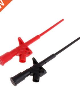 2 Pcs Insulated Test Hook Clip 1000V 10A Flexible Probe High