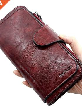 Women's wallet made of leather Wallets Three fold VINTAGE Wo
