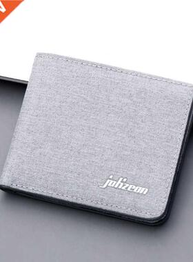 Men Wallet Black/blue/gray Card Holder Wallet Male Money Bag