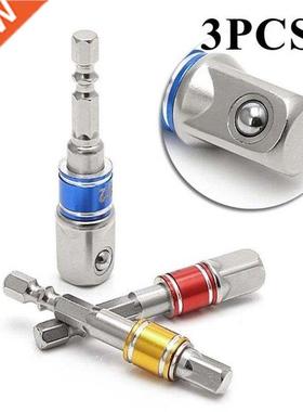 3 Pcs Drill Socket Adapter Impact Drill Extension Drill Bits