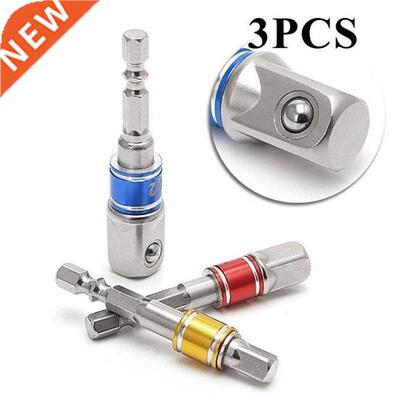 3 Pcs Drill Socket Adapter Impact Drill Extension Drill Bits