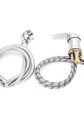 Sngle Wde Tap Bath Snk Shower Head Spray Hose Push on Mx