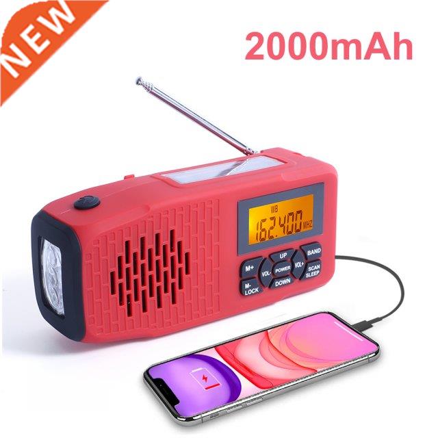 Multifunctional Hand Crank Solar Radio Portable AM/FM/NOAA W