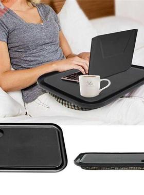 Portable 42 x 33cm Laptop Table Pillow Lap Desk Bookshelf Tr